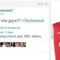 Andre Santos Twitter geji Arsenal