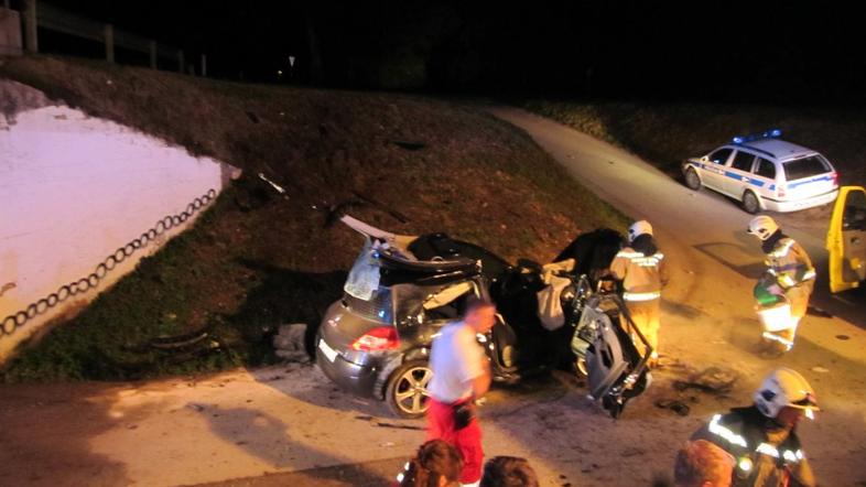 Prometna nesreča v Beričevem.