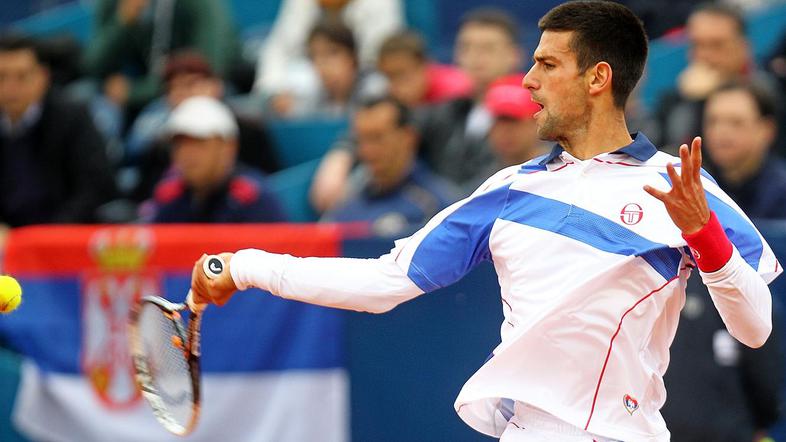 Novak Djoković je (tudi prek Blaža Kavčiča) osvojil domači Beograd. (Foto: EPA)