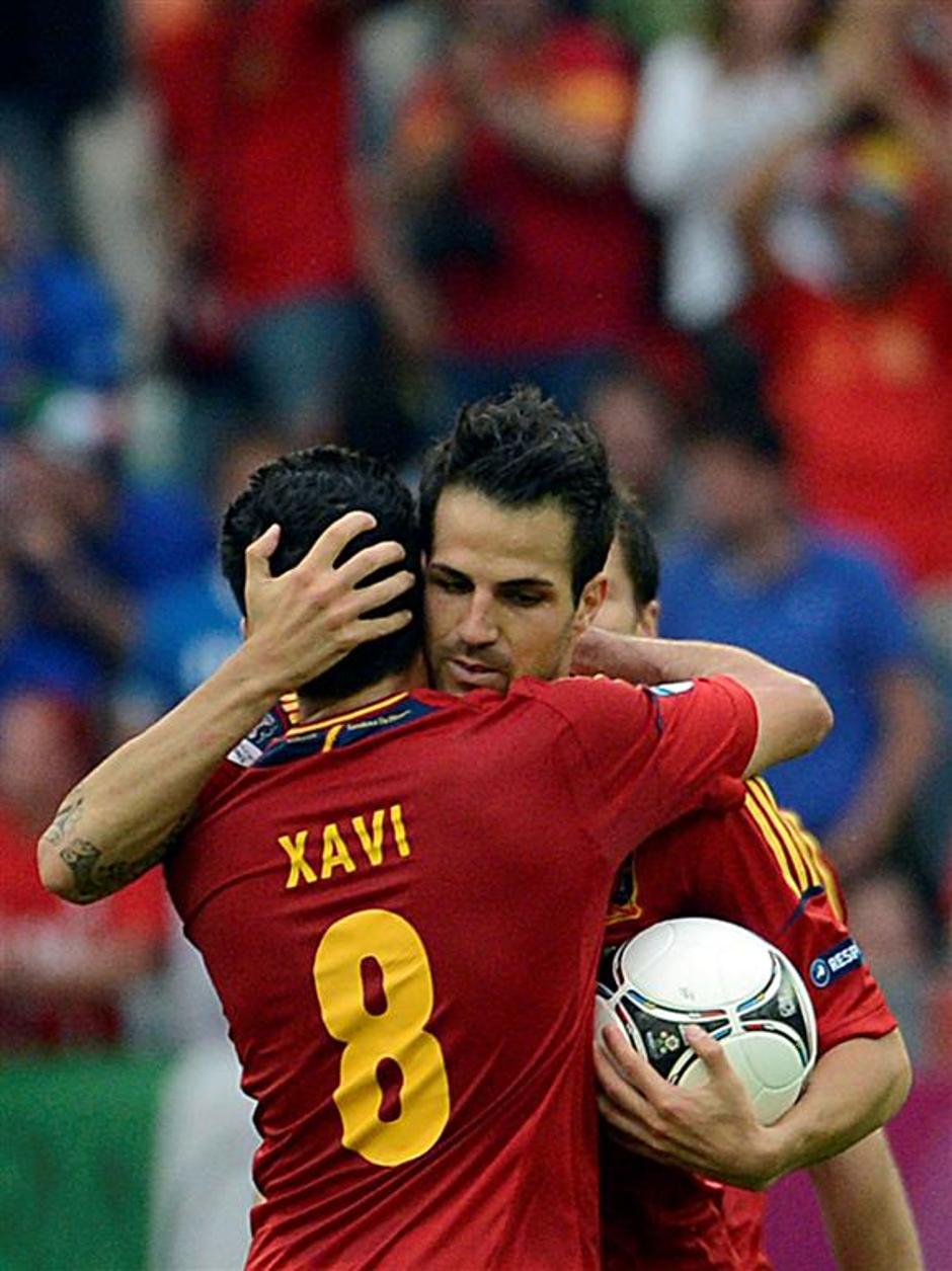 Xavi Fabregas Španija Italija Gdansk Euro 2012 | Avtor: EPA