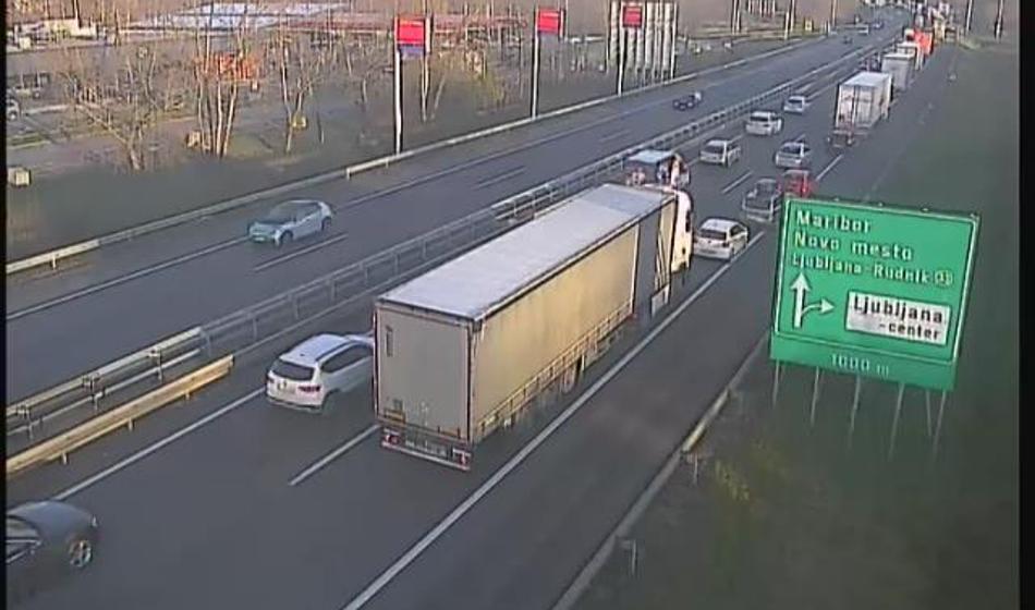 Huda ura na ljubljanski obvoznici