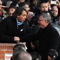 (Manchester United : Manchester City) Roberto Mancini Alex Ferguson