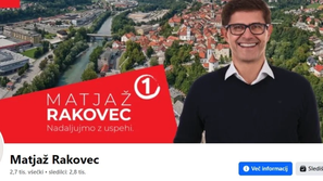 Pravi FB profil kranjskega župana Mestne občine Kranj Matjaža Rakovca