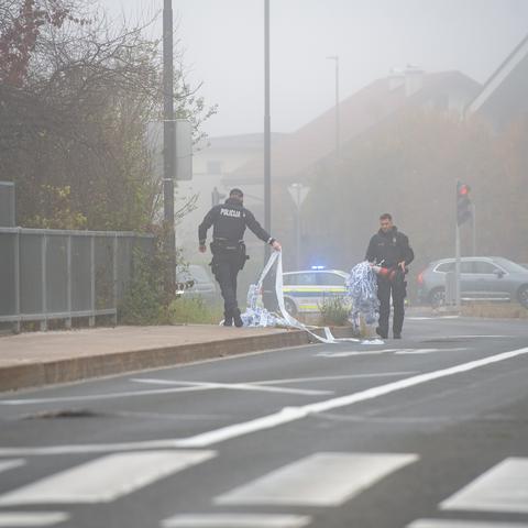 Policija na Zasavski cesti  policijski trak