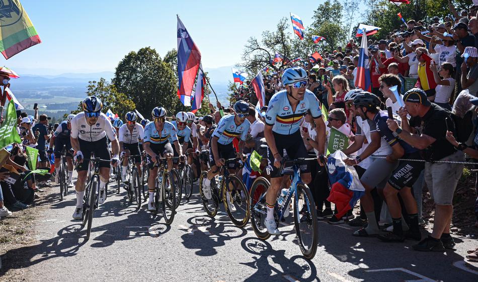 Evenepoel po padcu besen kot ris
