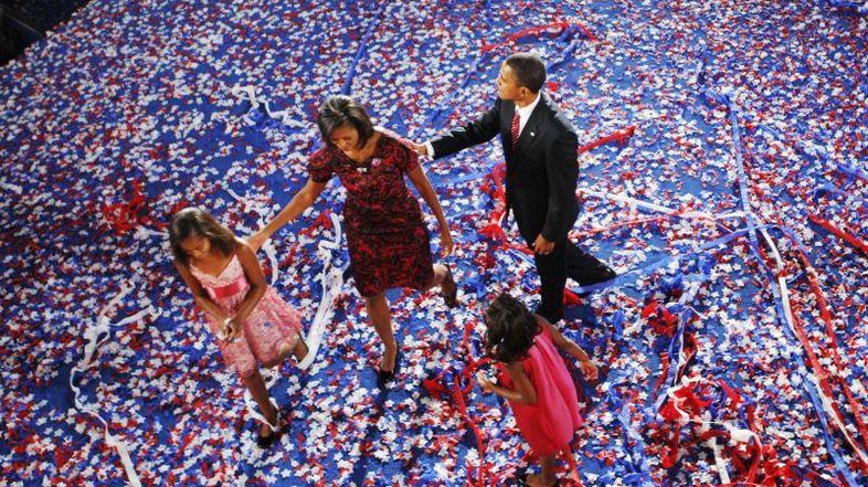 Obama je prvi temnopolti predsedniški kandidat velike stranke v zgodovini ZDA.