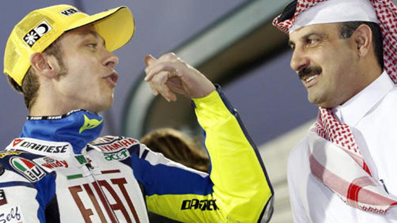 Nasser bin Khalifa al Atyyah, predsednik katarske avtomoto zveze, v pogovoru z V