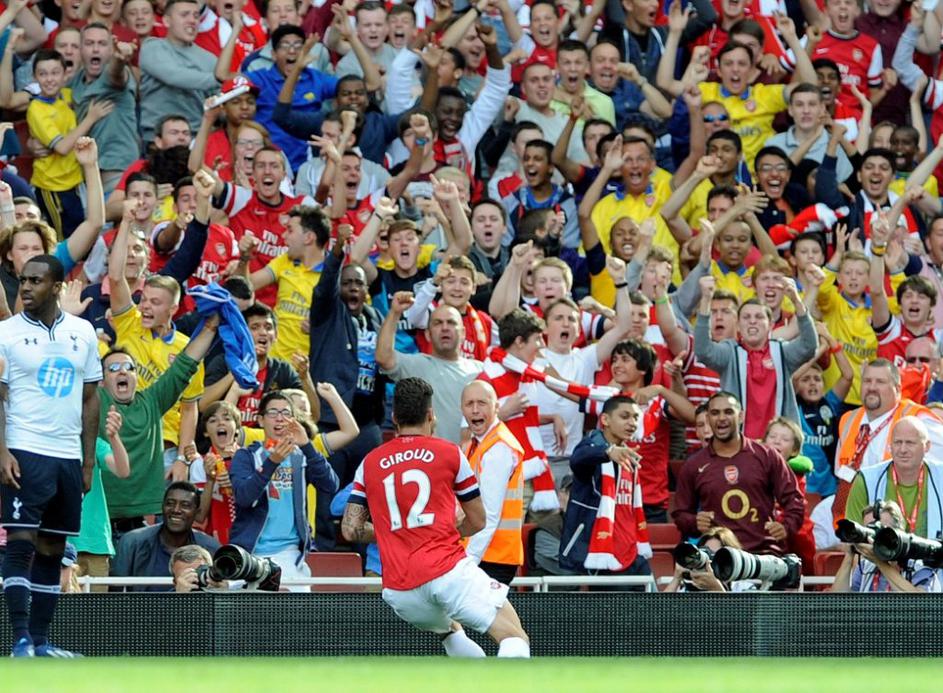 Giroud Arsenal Tottenham Premier League Anglija liga prvenstvo