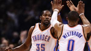 Durant Westbrook Oklahoma City Thunder Los Angeles Lakers liga NBA