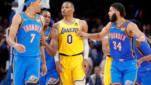 Russell Westbrook Oklahoma City Thunder Los Angeles Lakers