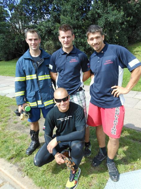 Tekmovanje Firefighter Combat Challenge.