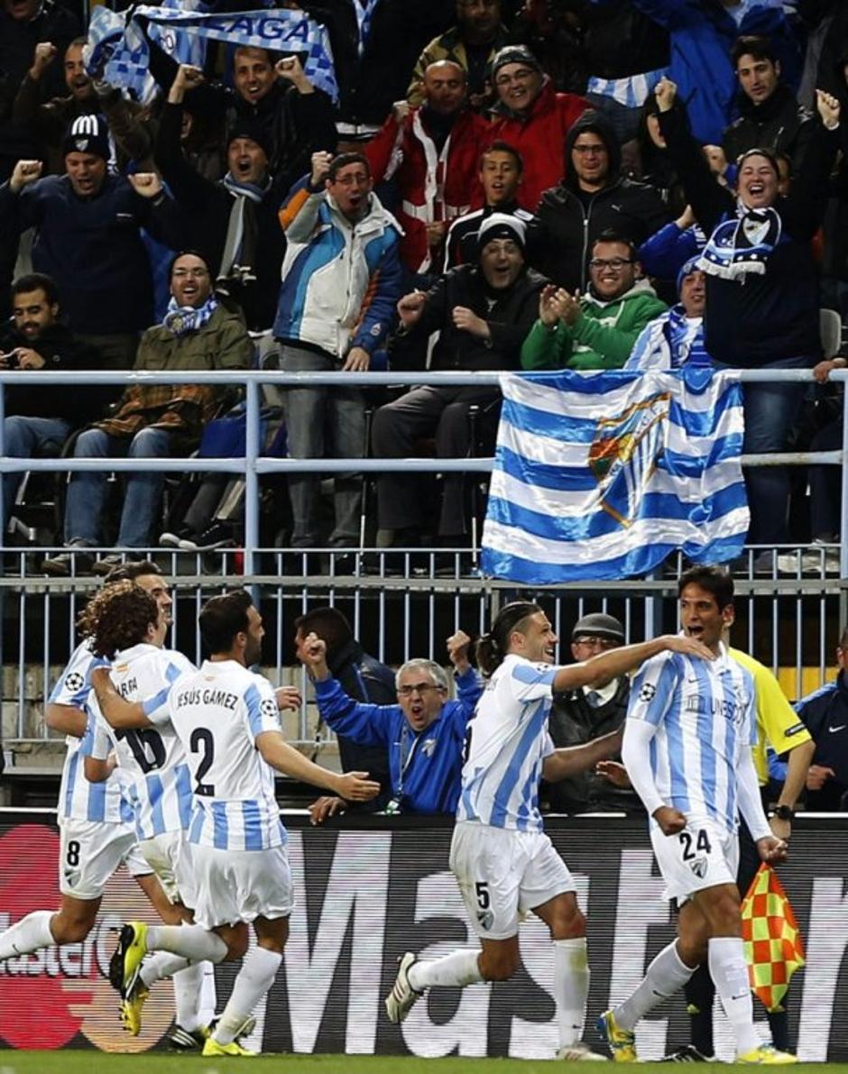 Santa Cruz Demichelis Malaga Porto Liga prvakov osmina finala | Avtor: EPA