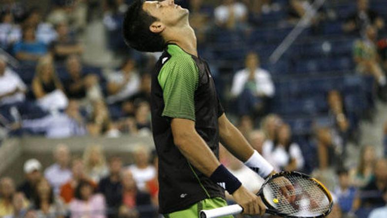 Novak Djoković se je moral za zmago proti Čiliću pošteno potruditi.