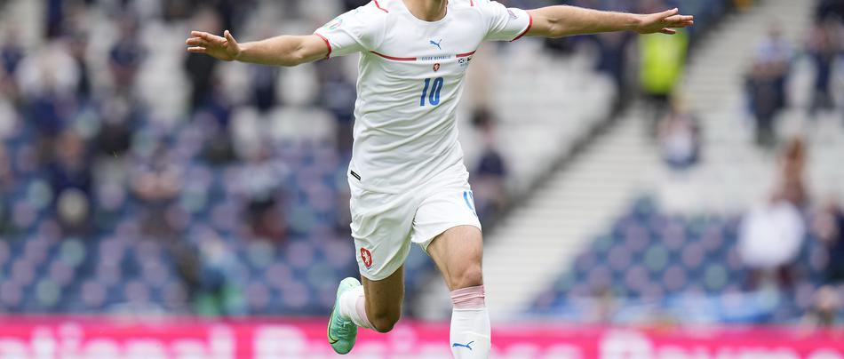 Patrik Schick Češka Škotska