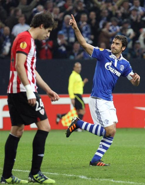 Raul Javi Martinez Schalke Athletic Bilbao Evropska liga četrtfinale prva tekma