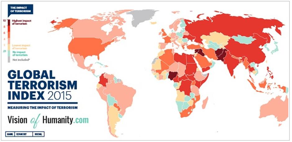 Globalni indeks terorizma | Avtor: Inštitut za ekonomijo in mir
