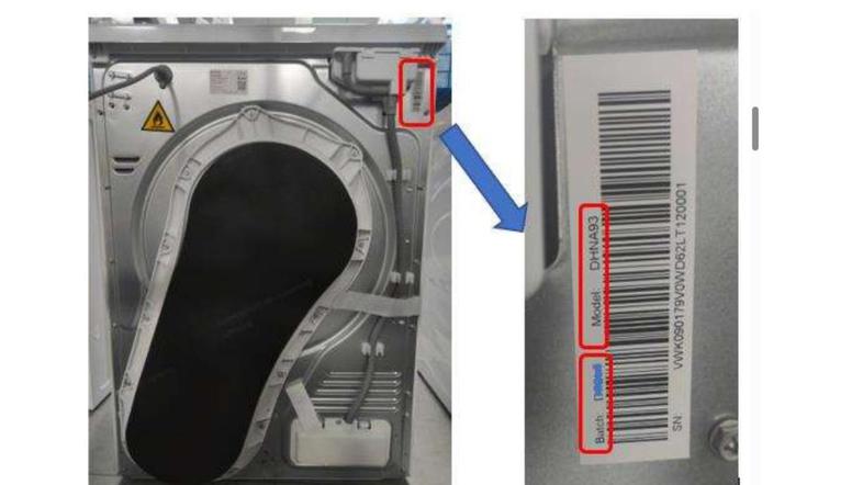 sušilni stroj Gorenje odpoklic in umik