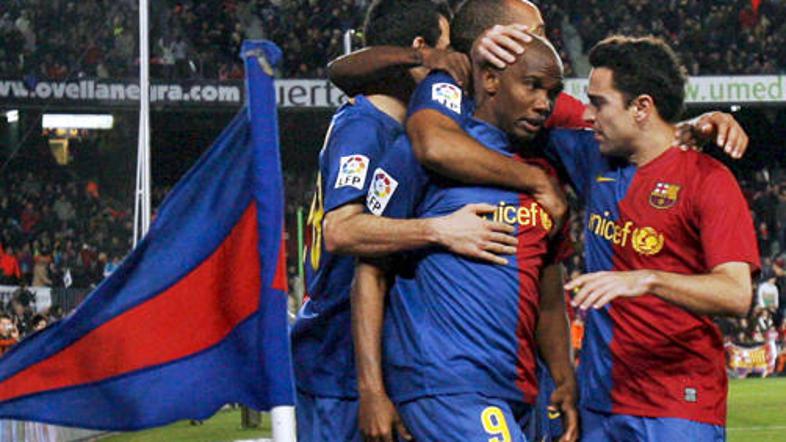 Samuel Eto'o Xavi Hernandez