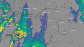 Radarska slika padavin