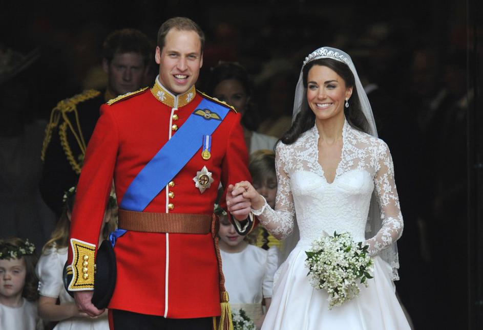 Kate Middleton in princ William