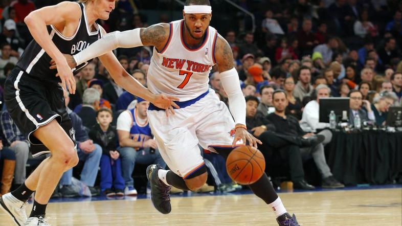Kirilenko Carmelo Anthony New York Knicks Brooklyn Nets