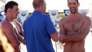 Phelps intervju pogovor Rowdy Gaines Lochte 100 delfin Swimming Grand Prix Serie