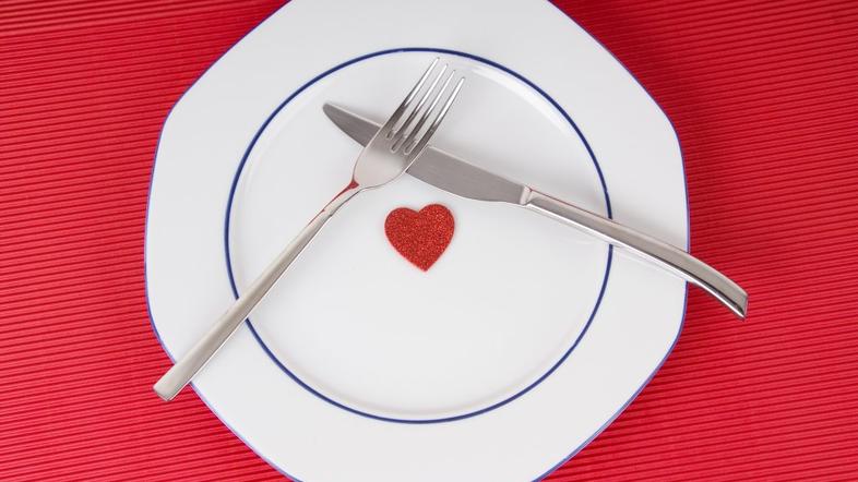 nož, vilica, krožnik