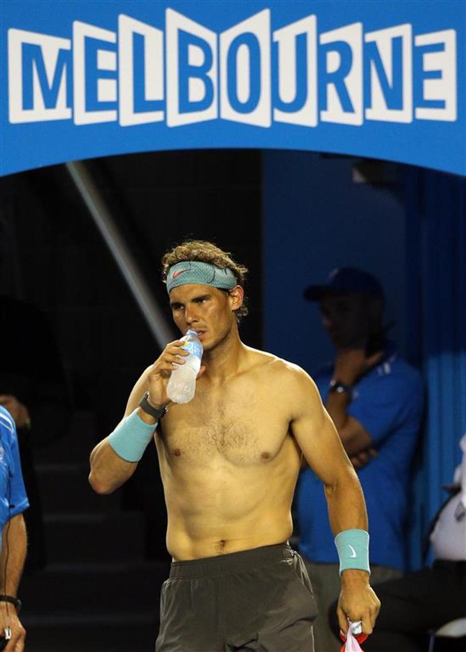 Nadal finale OP Avstralije grand slam Melbourne pozdrav začetek tekme | Avtor: EPA