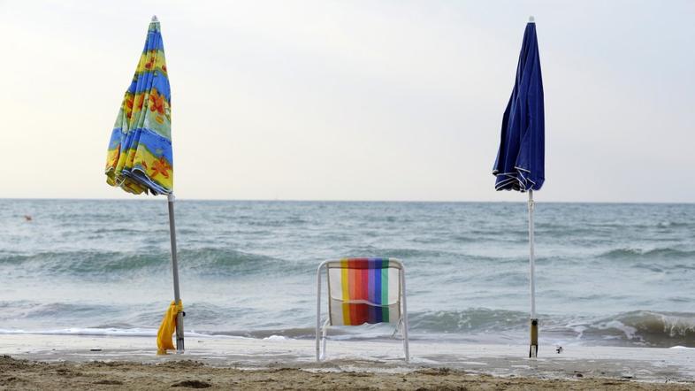 Plaža v italijanskem letovišču Jesolo