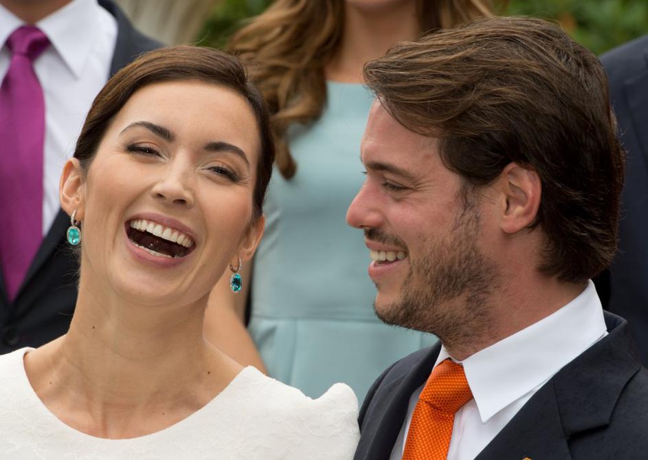 Luksemburški princ Felix z ženo Claire.