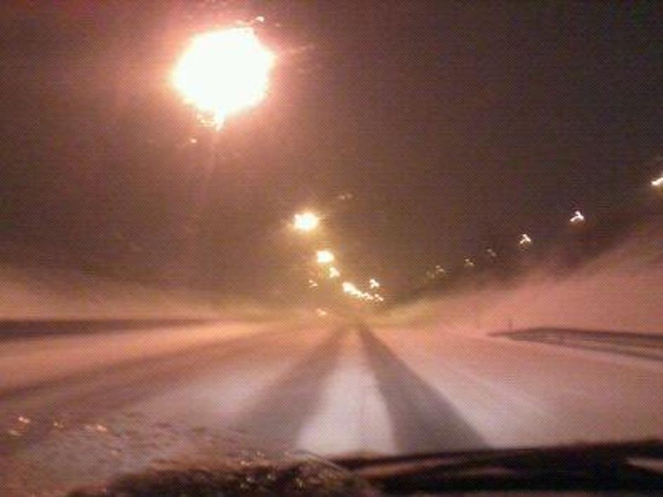 Prizor z ljubljanske obvoznice. (Foto: bralec)