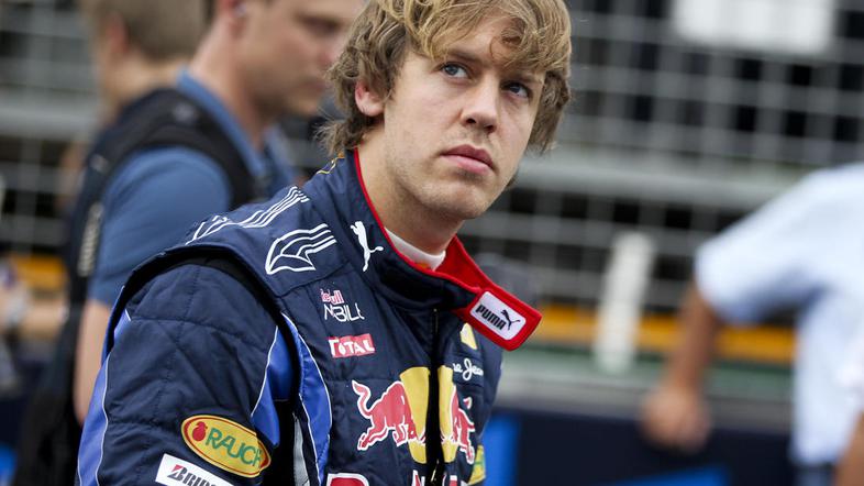 Po odstopu v Melbournu je bil Sebastian Vettel zelo mrkega obraza. (Foto: Reuter