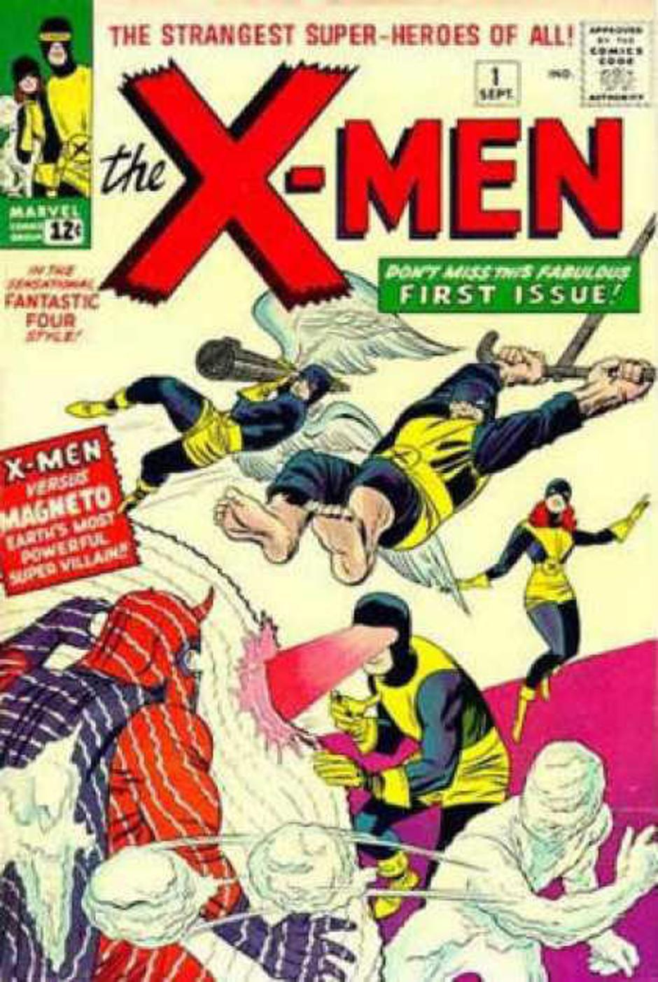 Prva %C5%A1tevilka stripa X-Men, ki je za%C4%8Del izhajati septembra 1963. Eden  | Avtor: Žurnal24 main