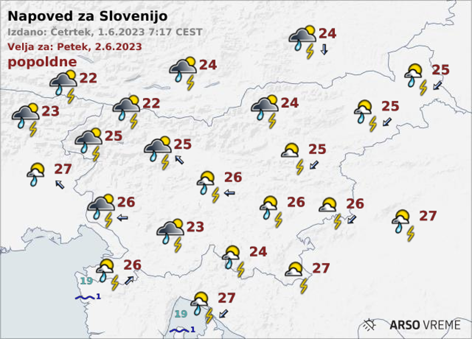 Arso vreme | Avtor: Arso/meteo.si