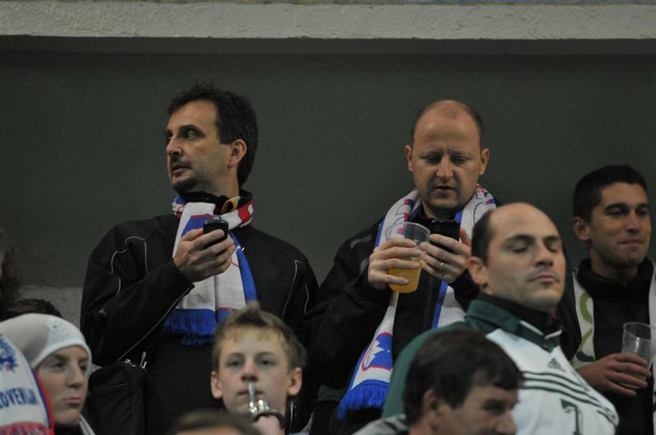Navijači na tekmi Slovenija - Gruzija v Kopru