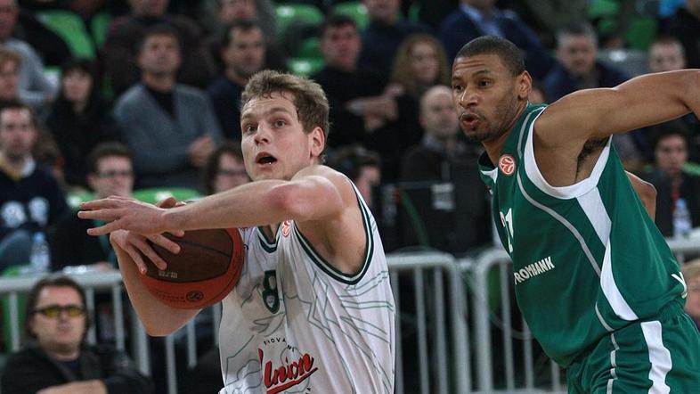 Blažič McCarty Union Olimpija Unics Kazan Evroliga Stožice