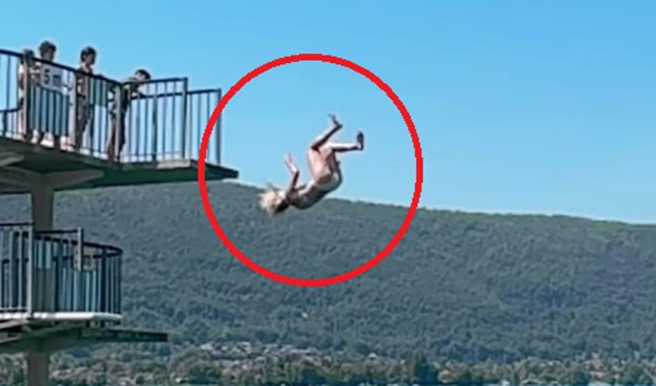 VIDEO: Znana smučarka skočila v vodo, posledice so bile zelo hude
