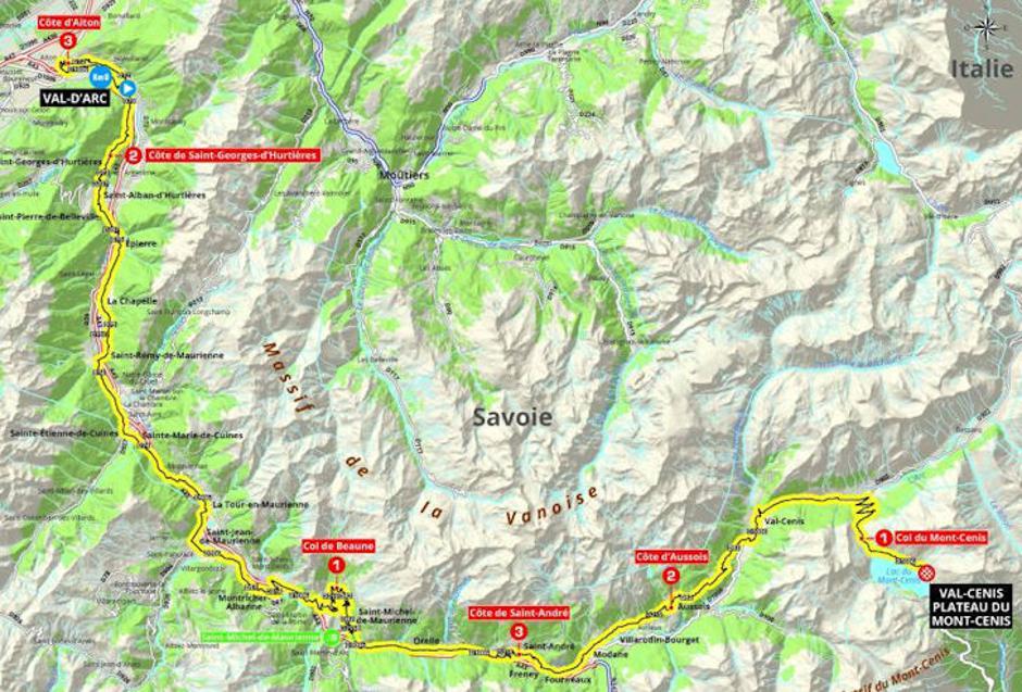 Trasa 8. etape kriterija po Dofineji | Avtor: Cyclingstage