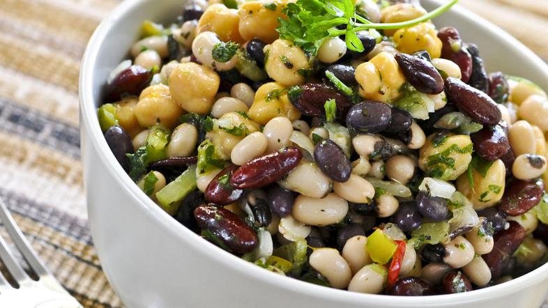 stročnice, solata, vlaknine