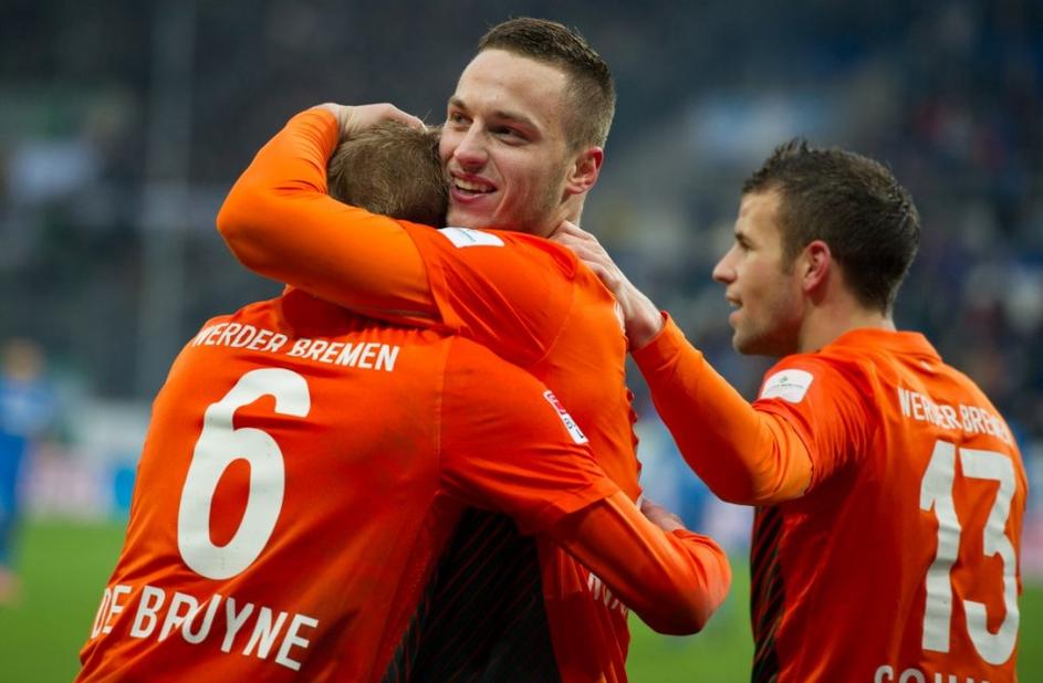Arnautović De Bruyne Schmitz Hoffenheim Werder Bremen Bundesliga Nemčija prvenst
