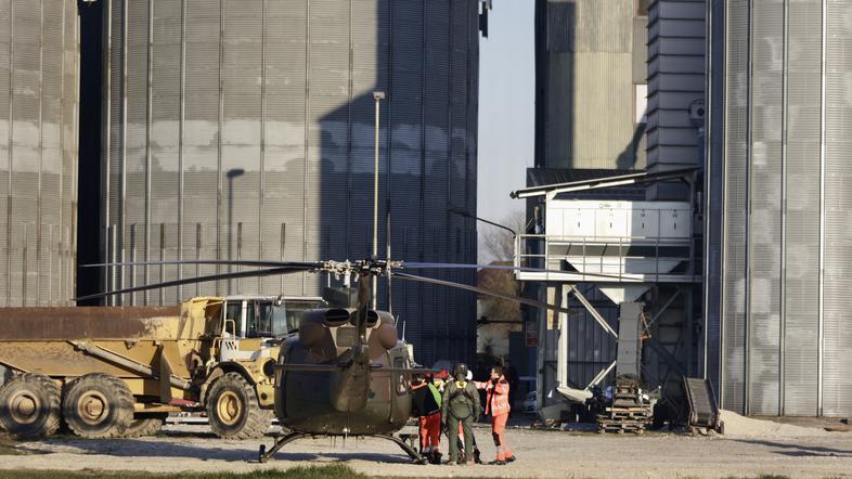 nesreča silosi Brežice, poslovna cona Brezina