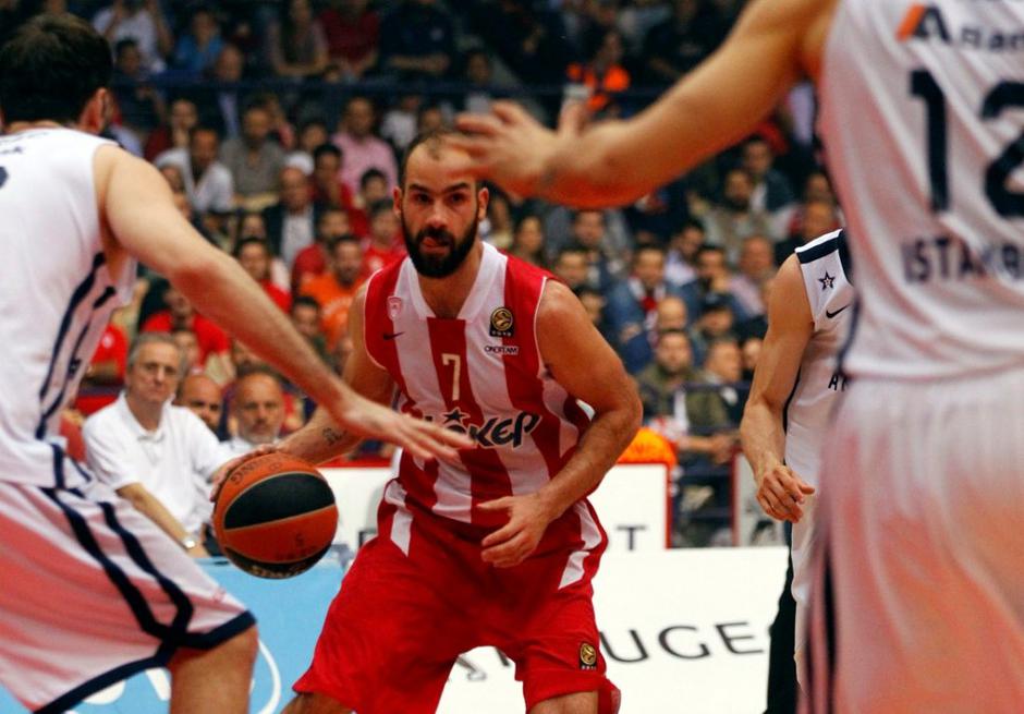 Spanoulis Olympiacos Olympiakos Pirej Anadolu Efes Regal Evroliga | Avtor: EPA