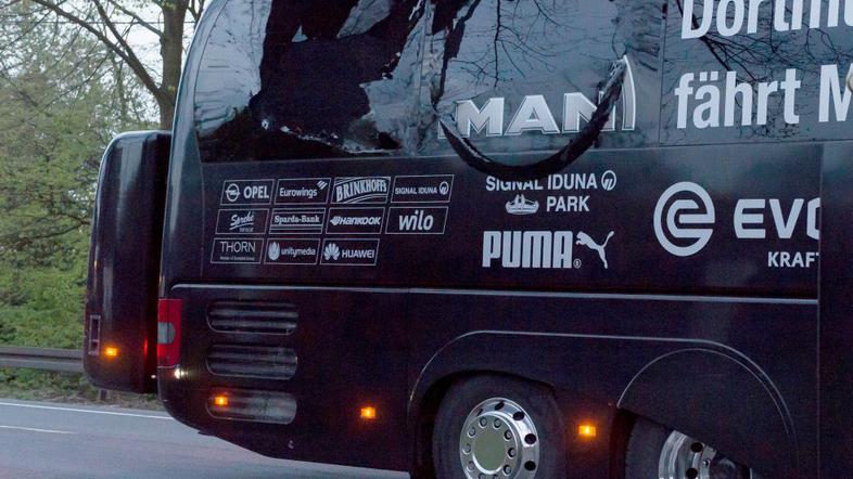 avtobus eksplozija Borussia Dortmund