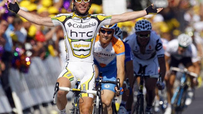 Drugo etapo je odločil sprint in v tem elementu je Mark Cavendish pač eden najbo