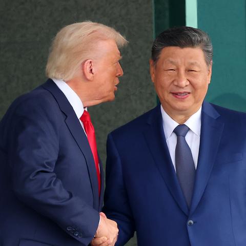 Donald Trump in Xi Jinping