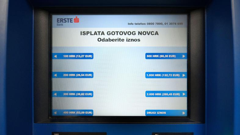 Bankomat na Hrvaškem