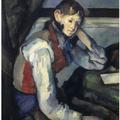 Slika Paul Cezanne Deček v rdečem brezrokavniku