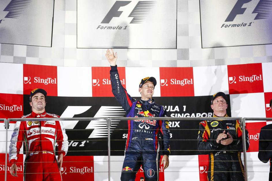 alonso vettel raikkonen vn singapurja