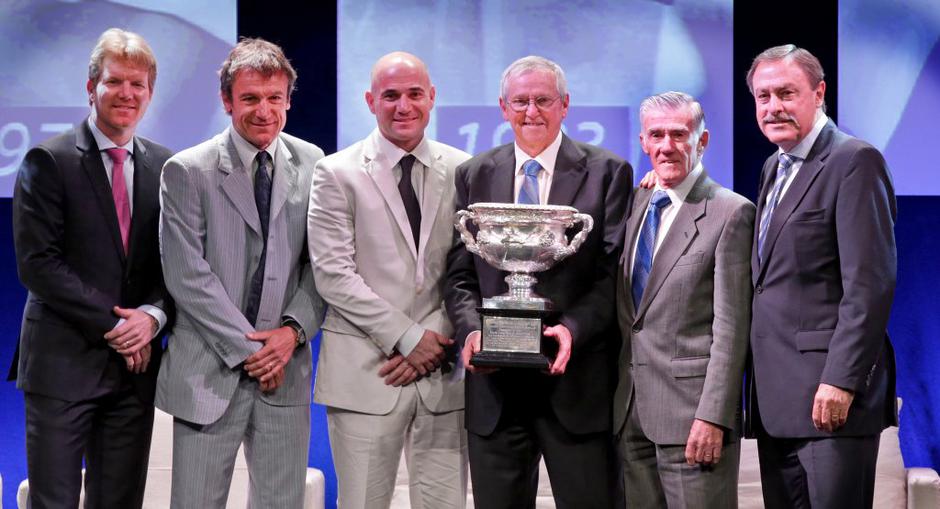agassi wilander courire emerson rosewall newcombe | Avtor: EPA