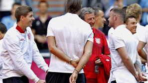 Hodgson Gerrard Rooney Ukrajina Anglija Doneck Euro 2012